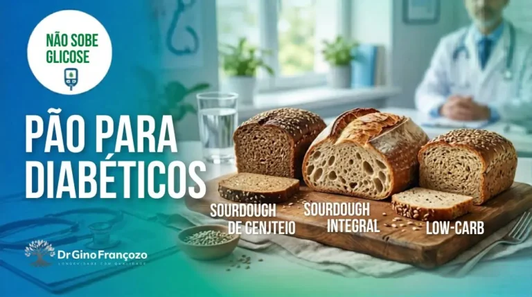 Três tipos de pão para diabéticos: low carb, sourdough integral e centeio, que não sobem a glicose